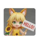 ひまわりを持つちいみな（個別スタンプ：2）
