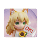 ひまわりを持つちいみな（個別スタンプ：8）