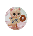 くりくりおめめ猫ちゃんダイビングキャッチ（個別スタンプ：1）