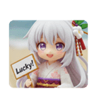 ビーチの精霊みなみちゃん（個別スタンプ：8）