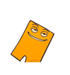 黄色カクカク（個別スタンプ：2）