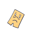 黄色カクカク（個別スタンプ：5）