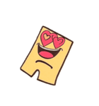 黄色カクカク（個別スタンプ：9）
