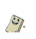 黄色カクカク（個別スタンプ：12）