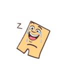 黄色カクカク（個別スタンプ：14）