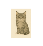 おすまし猫です(^-^)（個別スタンプ：2）