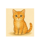 おすまし猫です(^-^)（個別スタンプ：5）