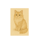 おすまし猫です(^-^)（個別スタンプ：7）