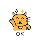 2種類の猫達 日本語（個別スタンプ：5）