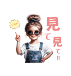サングラスGIRL′S（個別スタンプ：4）