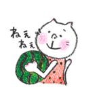 しあわせネコちゃんの夏休み（個別スタンプ：21）