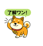 ふきだし日本犬スタンプ（個別スタンプ：4）