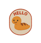 刺繍風スタンプ：ゆかいなUMAたち（個別スタンプ：8）