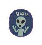 刺繍風スタンプ：ゆかいなUMAたち（個別スタンプ：25）