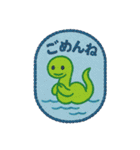 刺繍風スタンプ：ゆかいなUMAたち（個別スタンプ：27）