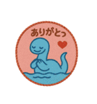 刺繍風スタンプ：ゆかいなUMAたち（個別スタンプ：31）