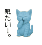 推し猫【青】（個別スタンプ：34）