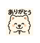 サモエドスタンプ(モフモフバージョン)（個別スタンプ：1）