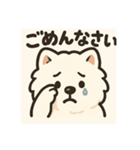 サモエドスタンプ(モフモフバージョン)（個別スタンプ：4）