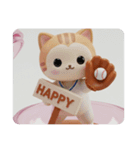 ダイビング猫ちゃん(四角型)（個別スタンプ：3）