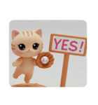 ダイビング猫ちゃん(四角型)（個別スタンプ：4）