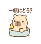 ぬくピバラの温泉まったりスタンプ（個別スタンプ：5）