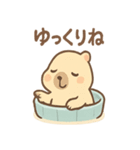 ぬくピバラの温泉まったりスタンプ（個別スタンプ：15）