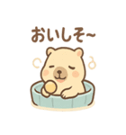 ぬくピバラの温泉まったりスタンプ（個別スタンプ：18）