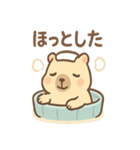 ぬくピバラの温泉まったりスタンプ（個別スタンプ：19）
