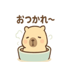 ぬくピバラの温泉まったりスタンプ（個別スタンプ：39）