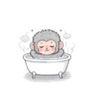 サルのゆるっとワークライフ（個別スタンプ：19）