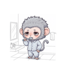 サルのゆるっとワークライフ（個別スタンプ：20）