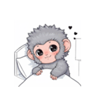 サルのゆるっとワークライフ（個別スタンプ：23）