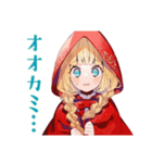 赤ずきんちゃんのメルヘン日常♡（個別スタンプ：5）