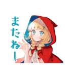 赤ずきんちゃんのメルヘン日常♡（個別スタンプ：9）