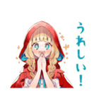 赤ずきんちゃんのメルヘン日常♡（個別スタンプ：14）