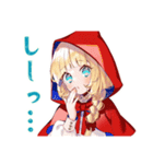 赤ずきんちゃんのメルヘン日常♡（個別スタンプ：17）