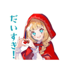 赤ずきんちゃんのメルヘン日常♡（個別スタンプ：34）