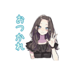 しっかり者な女子の筋トレ報告（個別スタンプ：3）