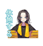 しっかり者な女子の筋トレ報告（個別スタンプ：26）