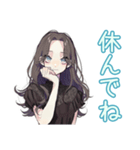 しっかり者な女子の筋トレ報告（個別スタンプ：34）