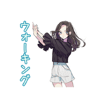 しっかり者な女子の筋トレ報告（個別スタンプ：38）
