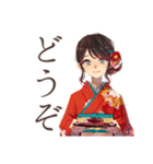 おしとやか着物女子の茶道（個別スタンプ：8）