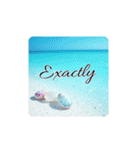 美しい海.Beautiful sea.英語.筆記体（個別スタンプ：3）