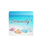美しい海.Beautiful sea.英語.筆記体（個別スタンプ：17）