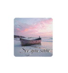 美しい海.Beautiful sea.英語.筆記体（個別スタンプ：20）