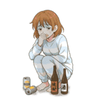 酒クズ女子ちゃんの日々1 せんべろ・飲酒（個別スタンプ：26）