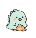 ふわふわ恐竜Dinochi（個別スタンプ：3）