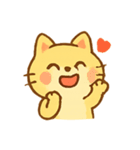 まんまるオレンジ猫の気分便（個別スタンプ：3）