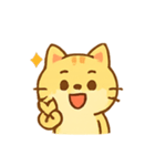 まんまるオレンジ猫の気分便（個別スタンプ：8）